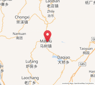 Map of Xiangyang, Yunnan
