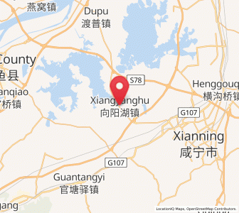 Map of Xiangyanghu, Hubei
