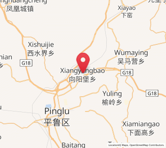 Map of Xiangyangpu, Shanxi