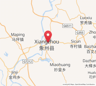 Map of Xiangzhou, Guangxi