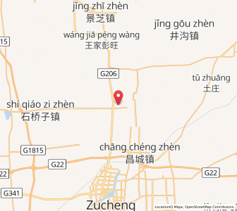 Map of Xiangzhou, Shandong