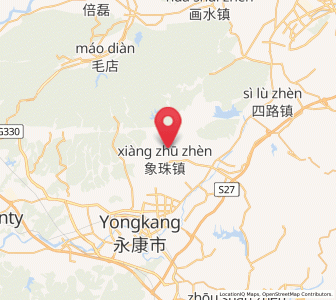 Map of Xiangzhu, Zhejiang
