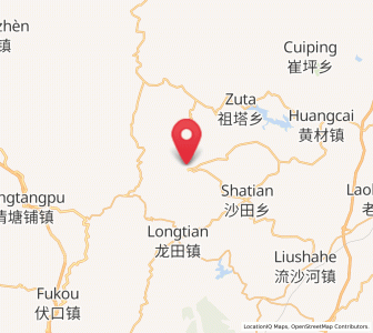 Map of Xiangzikou, Hunan