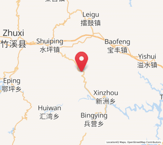 Map of Xianhe, Hubei