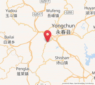 Map of Xianjia, Fujian