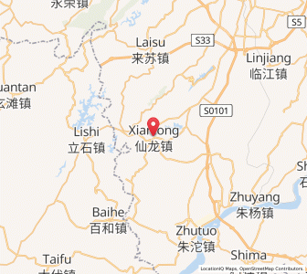 Map of Xianlong, Chongqing