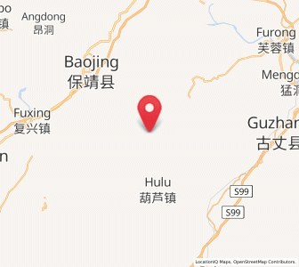 Map of Xianren, Hunan