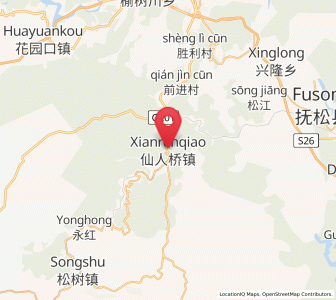 Map of Xianrenqiao, Jilin