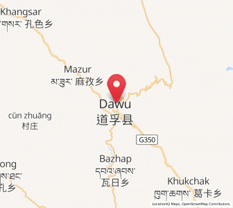 Map of Xianshui, Sichuan
