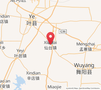 Map of Xiantai, Henan