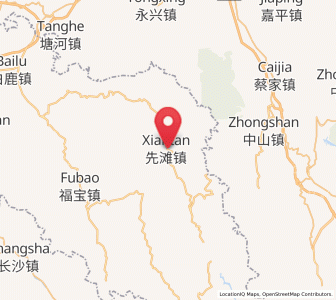 Map of Xiantan, Sichuan