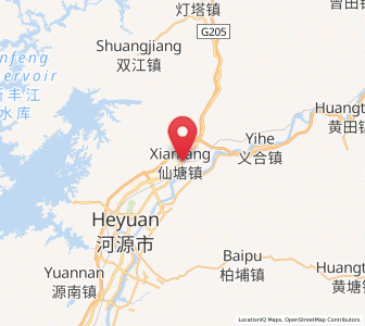 Map of Xiantang, Guangdong