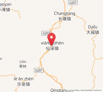 Map of Xianxi, Hunan
