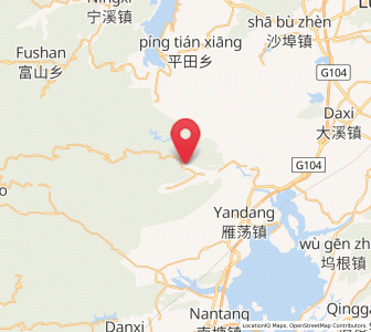 Map of Xianxi, Zhejiang