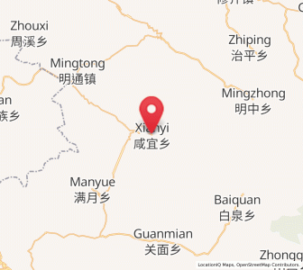 Map of Xianyi, Chongqing