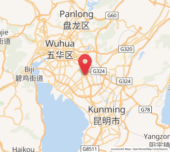 Map of Xiaobanqiao, Yunnan