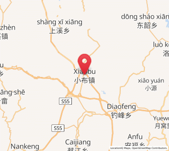 Map of Xiaobu, Jiangxi