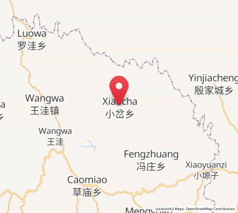 Map of Xiaocha, Ningxia Hui Autonomous Region
