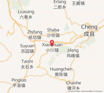 Map of Xiaochuan, Gansu