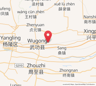 Map of Xiaocun, Shaanxi