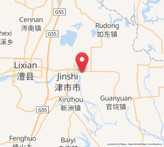 Map of Xiaodukou, Hunan