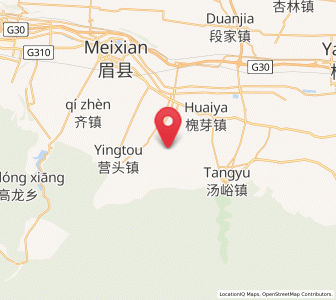 Map of Xiaofayi, Shaanxi
