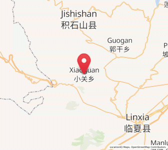 Map of Xiaoguan, Gansu