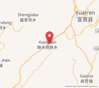 Map of Xiaoguan, Hubei