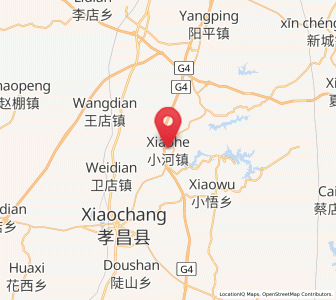 Map of Xiaohe, Hubei