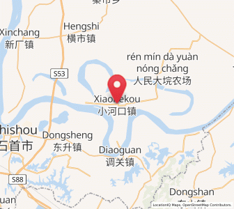 Map of Xiaohekou, Hubei