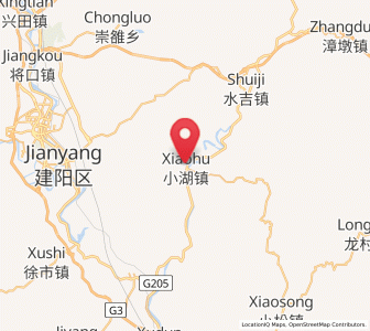 Map of Xiaohu, Fujian