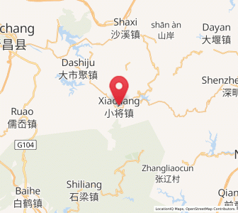 Map of Xiaojiang, Zhejiang