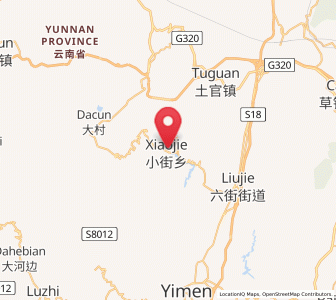 Map of Xiaojie, Yunnan
