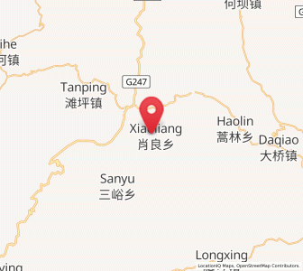 Map of Xiaoliang, Gansu