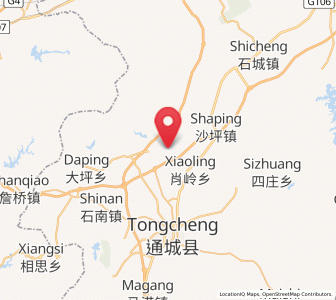Map of Xiaoling, Hubei