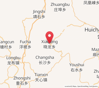 Map of Xiaolong, Jiangxi