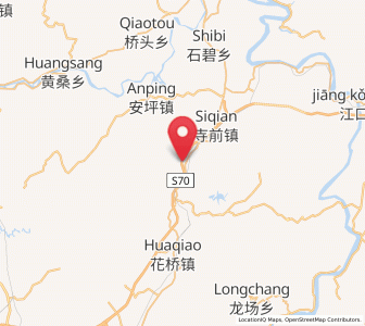Map of Xiaolongmen, Hunan