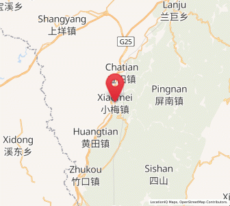 Map of Xiaomei, Zhejiang