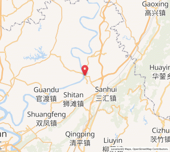 Map of Xiaomian, Chongqing