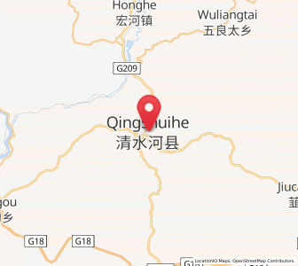 Map of Xiaomiaozi, Inner Mongolia