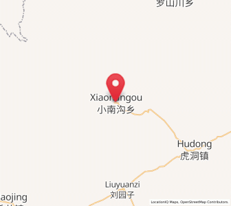 Map of Xiaonangou, Gansu