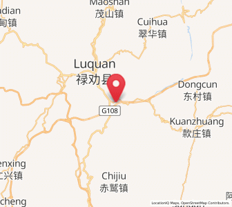 Map of Xiaopingba, Yunnan
