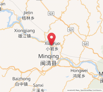 Map of Xiaoruo, Fujian