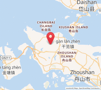 Map of Xiaosha, Zhejiang