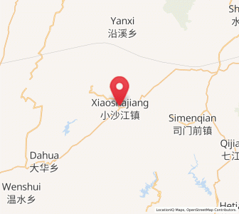 Map of Xiaoshajiang, Hunan