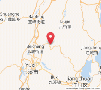 Map of Xiaoshiqiao, Yunnan