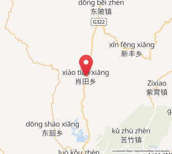 Map of Xiaotian, Jiangxi