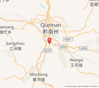 Map of Xiaoweizhai, Guizhou