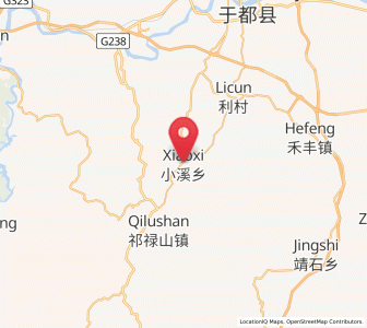 Map of Xiaoxi, Jiangxi