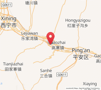 Map of Xiaoxia, Qinghai